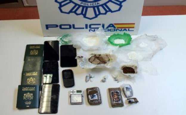 Desmantelado en Irun un punto de distribución de cocaína, heroína y hachís