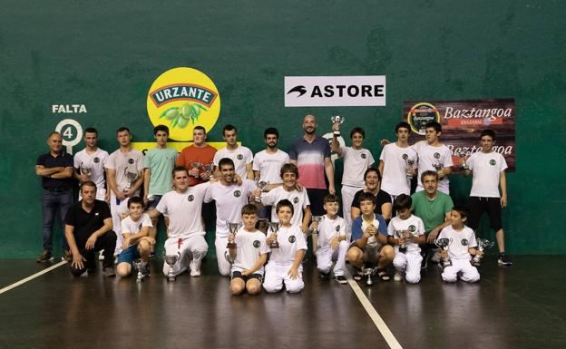 Los pelotaris del CD Eibar afrontan la cuarta jornada del Campeonato de Gipuzkoa