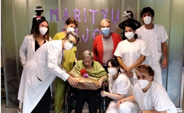 La arrasatearra Rosario Uranga cumple hoy 105 años