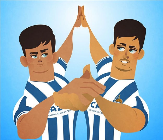 Take Kubo, un futbolista de dibujos animados