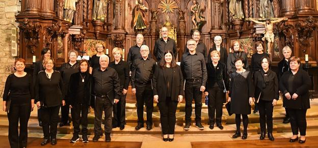 Oñati Abesbatza acrecentará su vínculo con Aita Madina mañana en Bidaurreta