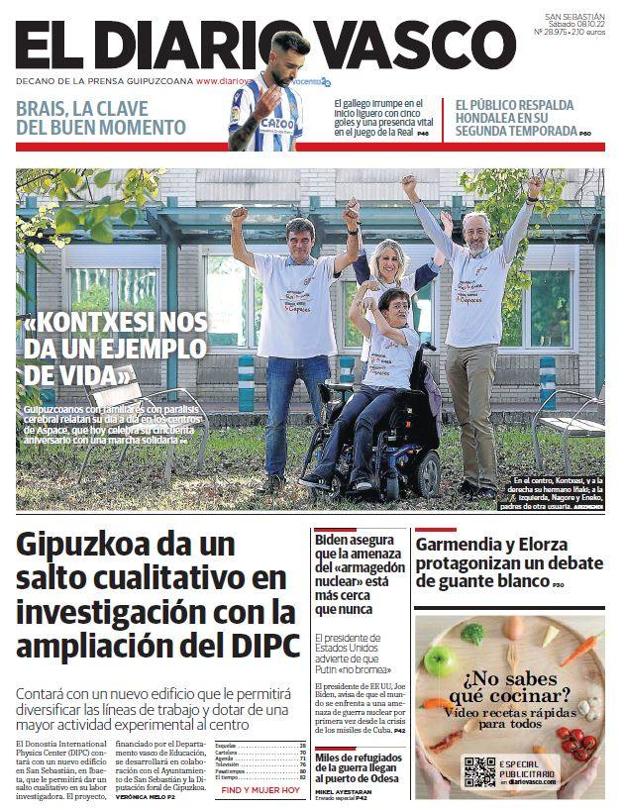 La portada que hizo el lehendakari