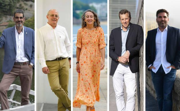 Los cinco candidatos a la Alcaldía de San Sebastián