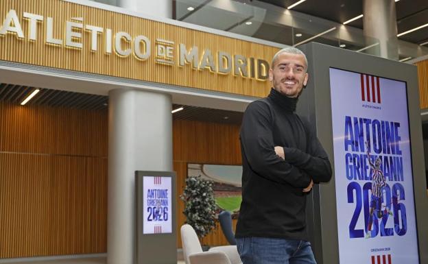 El guiño de Antoine Griezmann a la Real Sociedad tras ampliar su contrato con el Atlético de Madrid