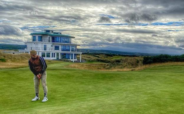 Guillermo Retana, campeón del mundo hickory en Escocia