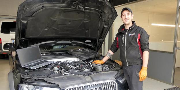 Óscar del Barrio, mecánico de éxito