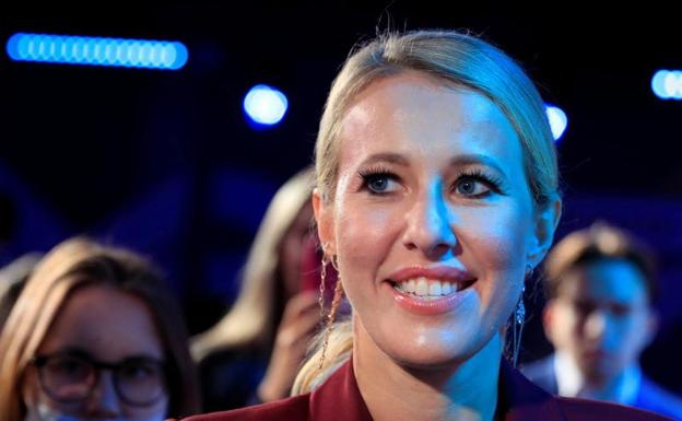 The journalist and television presenter Ksenia Sobchak, in a file image. 