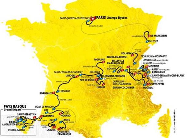 El recorrido del Tour de Francia 2023, etapa a etapa