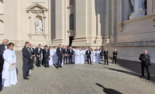 El Orfeón Donostiarra emociona en una cita «única e histórica» en el Vaticano