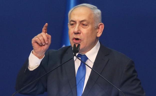 Former Israeli Prime Minister Benyamin Netanyahu in a file image. 