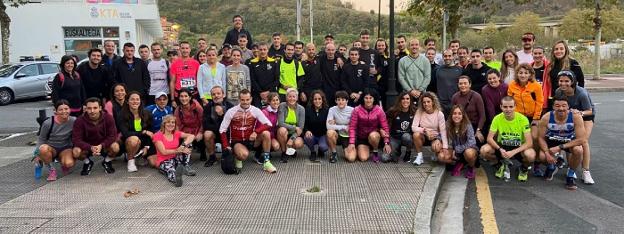 Buen nivel de los atletas oriotarras en la Behobia