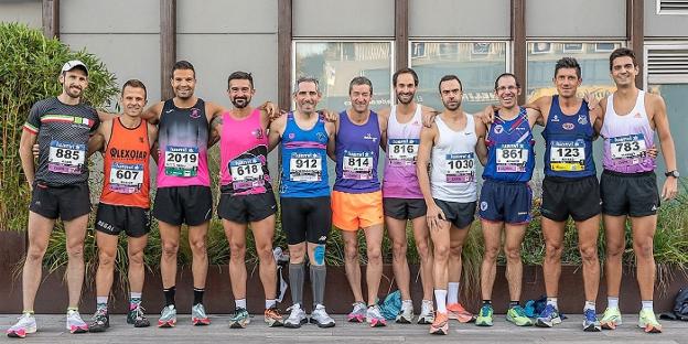 Los Atletas Populares de Argixao también tomaron parte en la Behobia