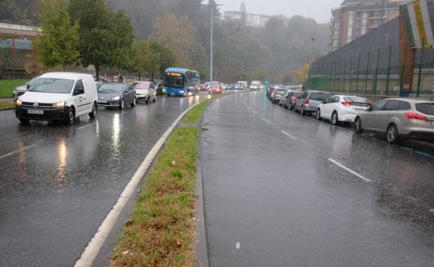 La reordenación de aparcamientos en Amara libera un espacio para motos junto a Anoeta