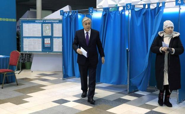 Tokayev is preparing to cast his vote on Sunday's election day. 