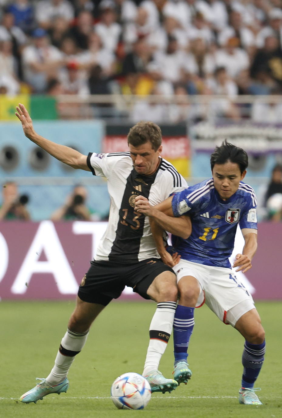 Las mejores imágenes de Kubo en su debut mundialista