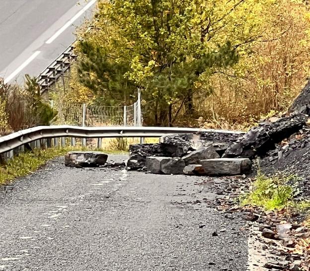 Harri erorketak izateko arriskua Lobioko aldapan