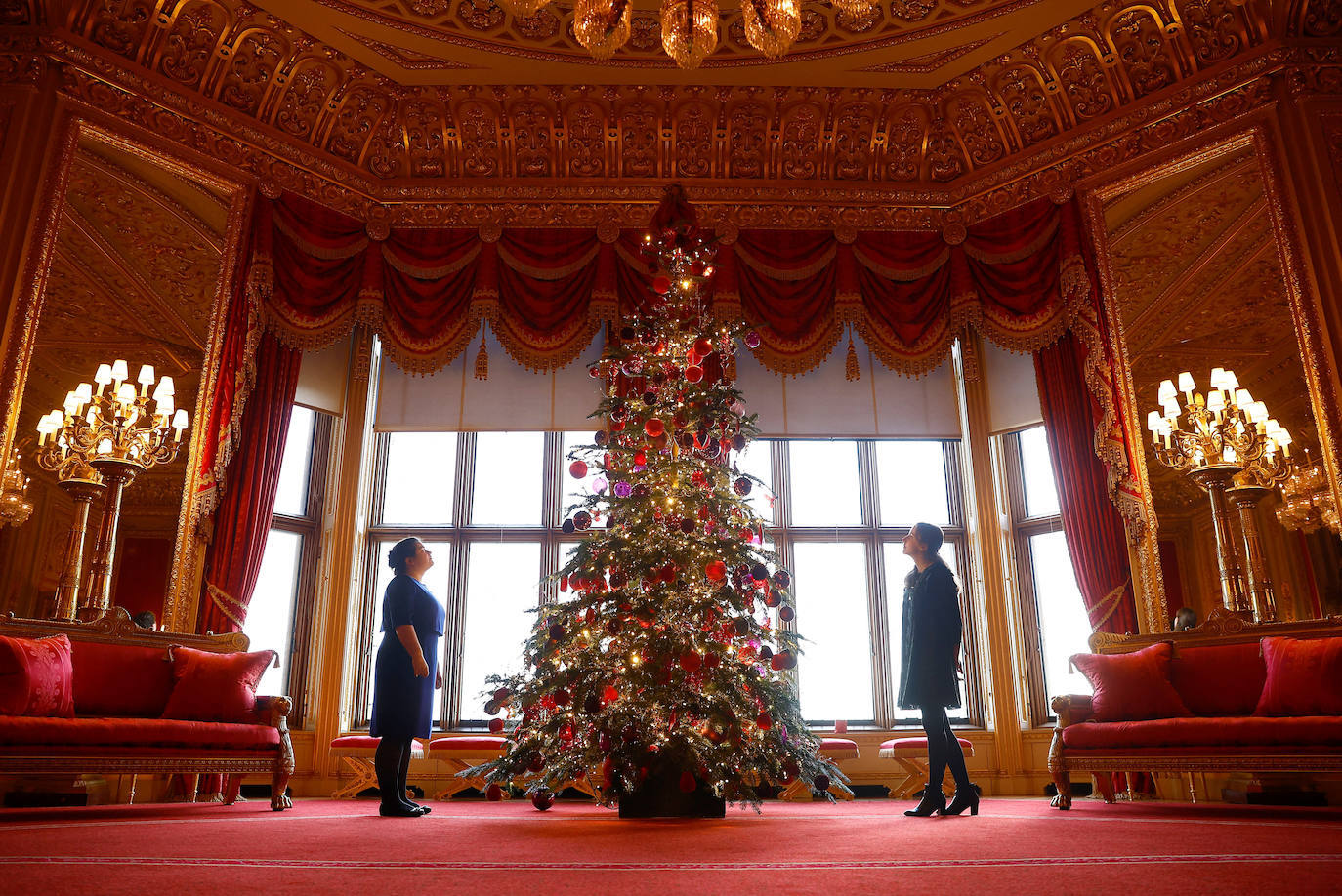 Del Castillo de Windsor a la Casa Blanca: ya lucen los primeros árboles de Navidad
