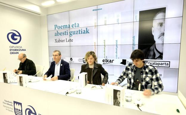 Hiru liburuki Xabier Lete «euskal literaturaren izen nagusien artean» dagoela bistaratzeko