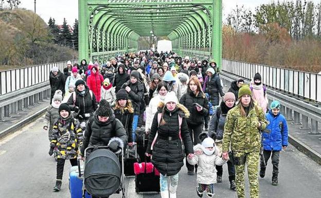 Millions of Ukrainians, most of them women and children, have fled their country because of the war. 