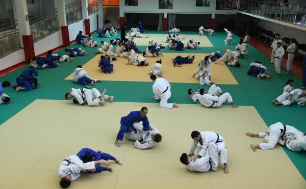 Combates y exhibiciones de judo en Donostia