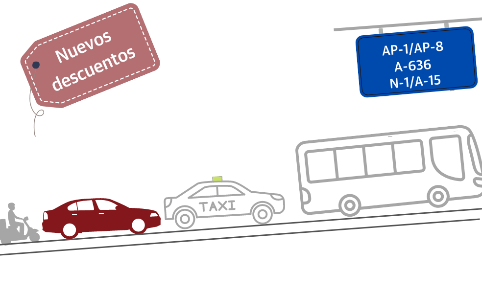 Gipuzkoa estrena el 1 de enero los nuevos descuentos en las autopistas y activará el de camiones a mediados de mes