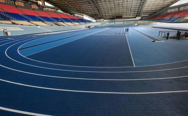 El velódromo de Anoeta, escenario este viernes de un control de marcas con atletas de nivel