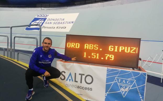 Itoitz Rodríguez bate el récord guipuzcoano indoor de 800 (1:51.79)