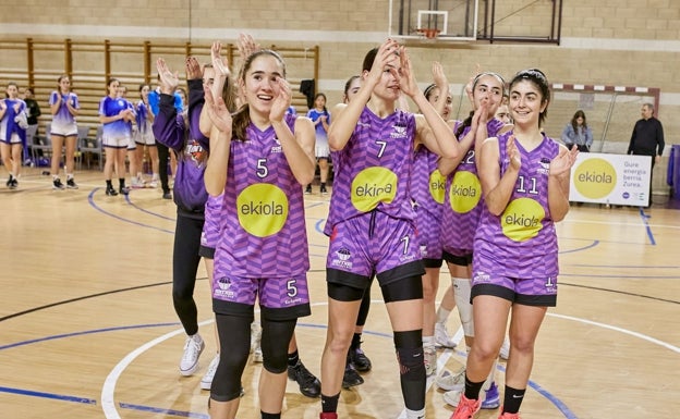 Las chicas del cadete Ekiola Ointxe! estarán entre los 6 mejores equipos de Euskadi