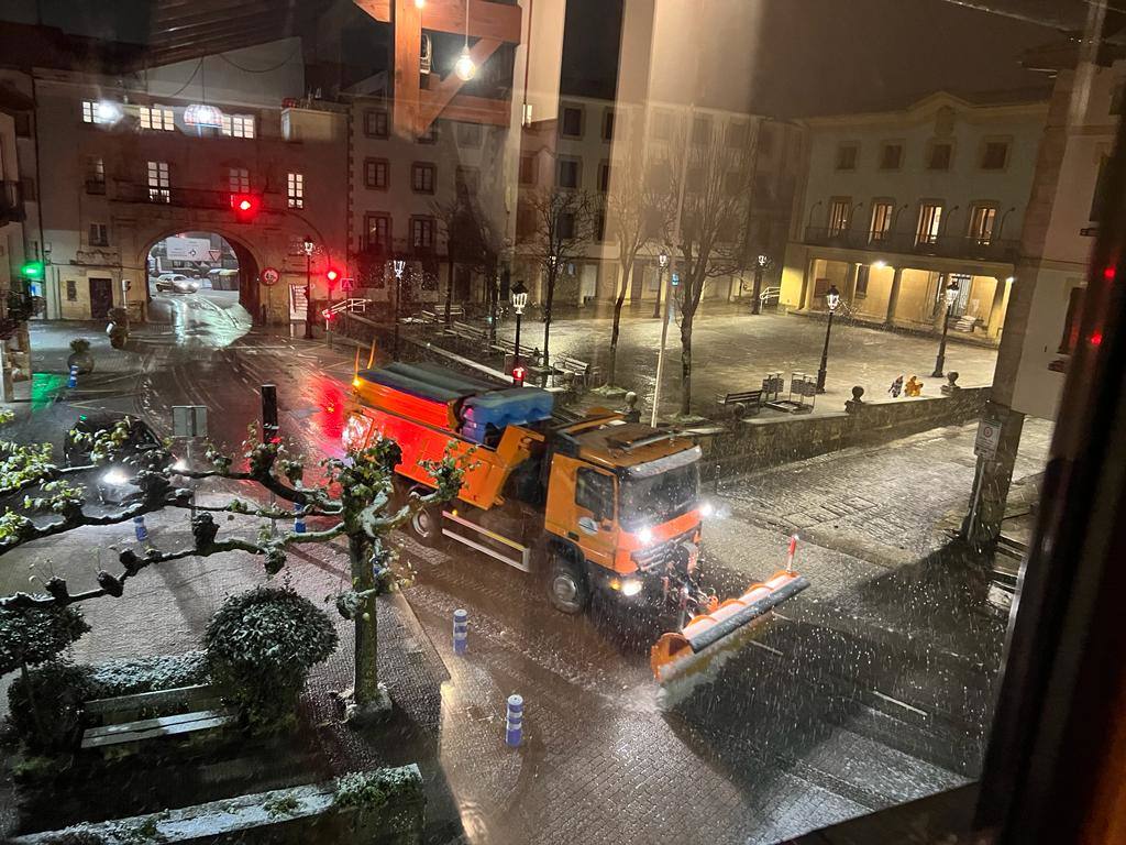 La nieve llega a Gipuzkoa
