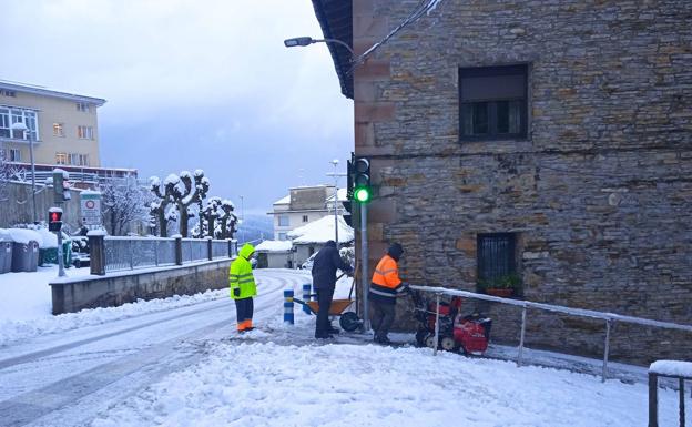 «Está todo cubierto de blanco, se puede andar en trineo»
