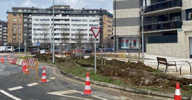 En marcha las obras de reparación de alcantarillado en la calle Izaskun