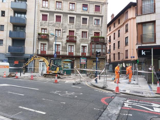 La calle Xenpelar estará lista a mediados de febrero