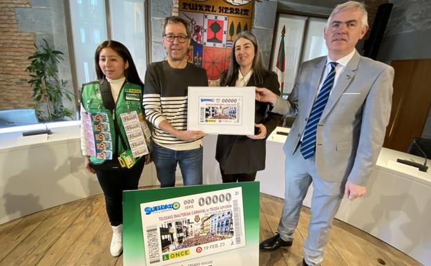 La ONCE dedica un cupón al Carnaval de Tolosa