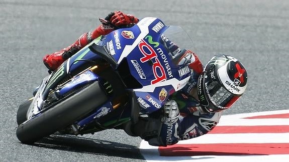 Jorge Lorenzo, el más rápido en los primeros entrenamientos del GP de Cataluña