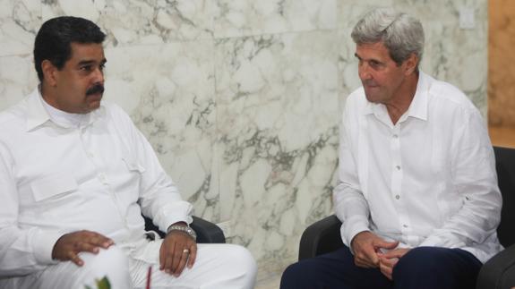 Maduro espera que su reunión con Kerry abra una nueva era en las relaciones con EE UU