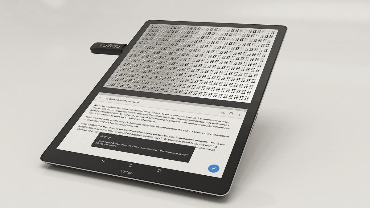 Esta tablet convierte las webs en braille