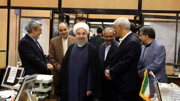 Rohaní, reelegido presidente de Irán con el 57% de los votos