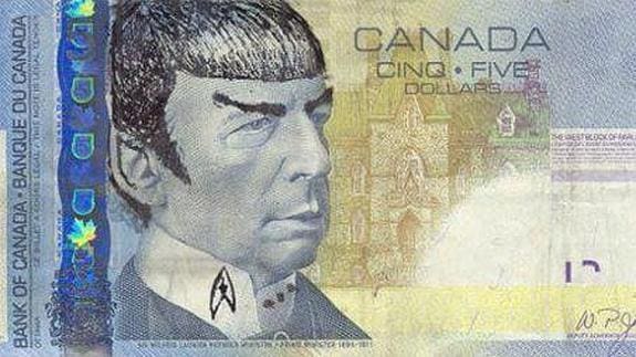 El homenaje a 'Spock' que vuelve loco al Banco Central de Canadá