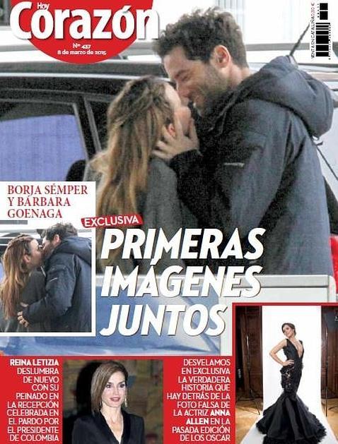 Primeras imágenes de Borja Sémper y Bárbara Goenaga besándose