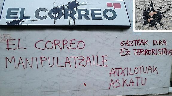 Atacan la sede de El Correo en Vitoria