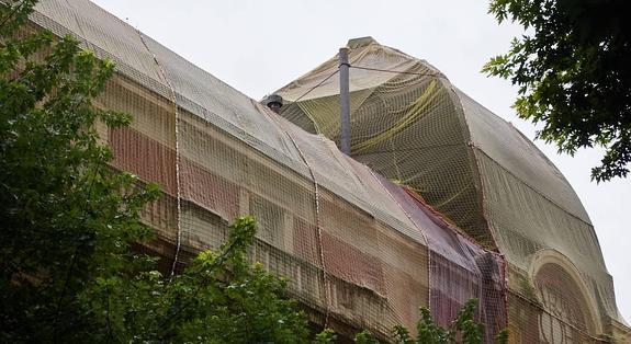 Un informe municipal indica que una parte de la cúpula del Bellas Artes está en «ruina inminente»
