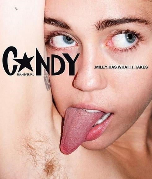Miley Cyrus protagoniza Candy con fotos totalmente desnuda