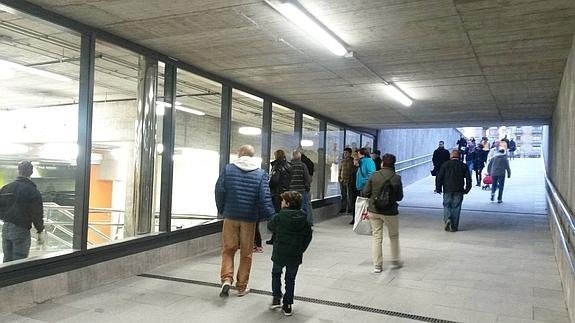 Reabierto el pasadizo subterráneo de Egia