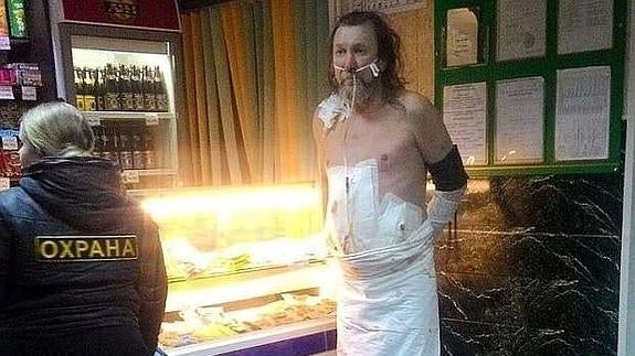 Se escapa tras ser operado del hospital a 18º bajo cero para tomar una cerveza