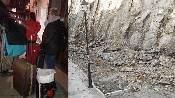 Los desalojados en Ondarroa por un desprendimiento no podrán volver a sus casas al menos en 15 días