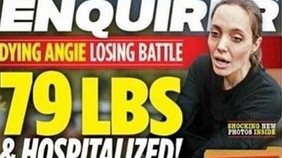 Angelina Jolie, ingresada por su extrema delgadez
