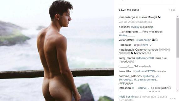 Jonan, de Pekín Express, se desnuda en Instagram