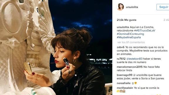 Úrsula Corberó, una turista más en San Sebastián