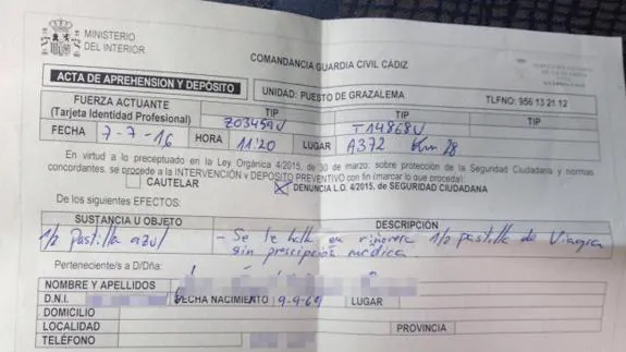 Cuando el guardia civil vio la viagra pens que nos bamos a re r