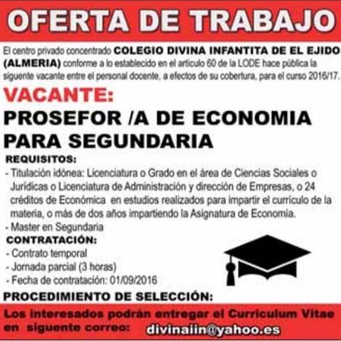 Se busca 'prosefor/a' de 'segundaria'